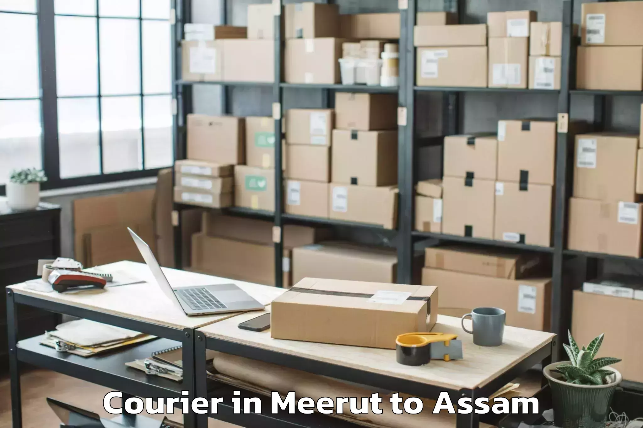 Discover Meerut to Sarupeta Courier